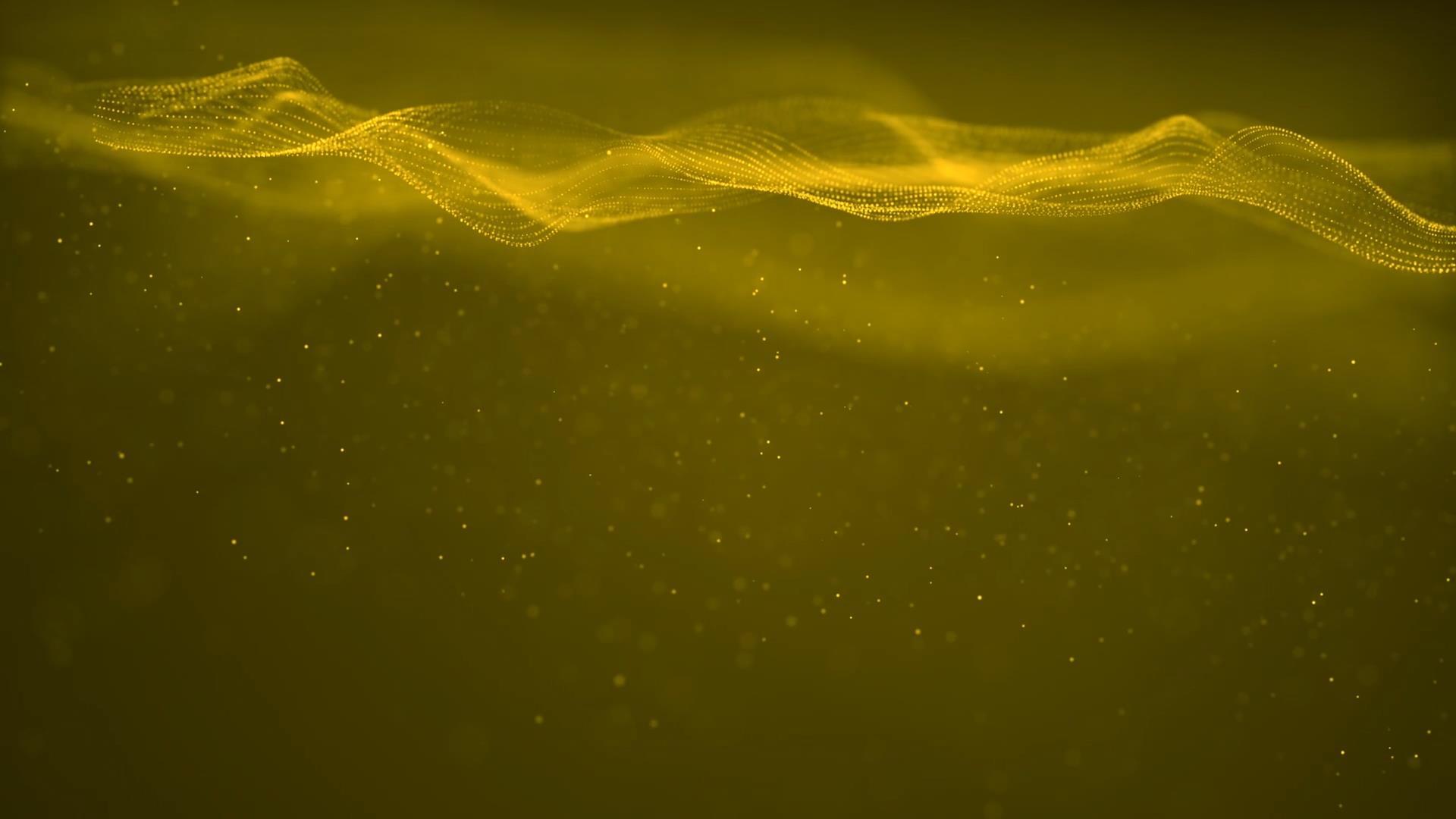 动态金色大气粒子光效波浪视频素材视频的预览图