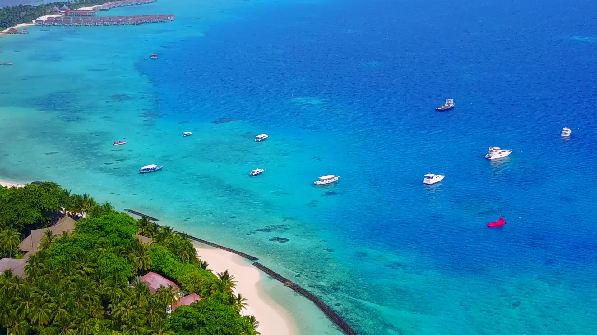 蓝环礁湖度假胜地视频的预览图