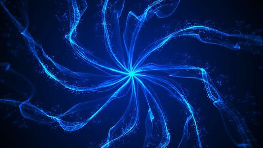 旋涡粒子旋涡星轨光线粒子背景素材视频的预览图