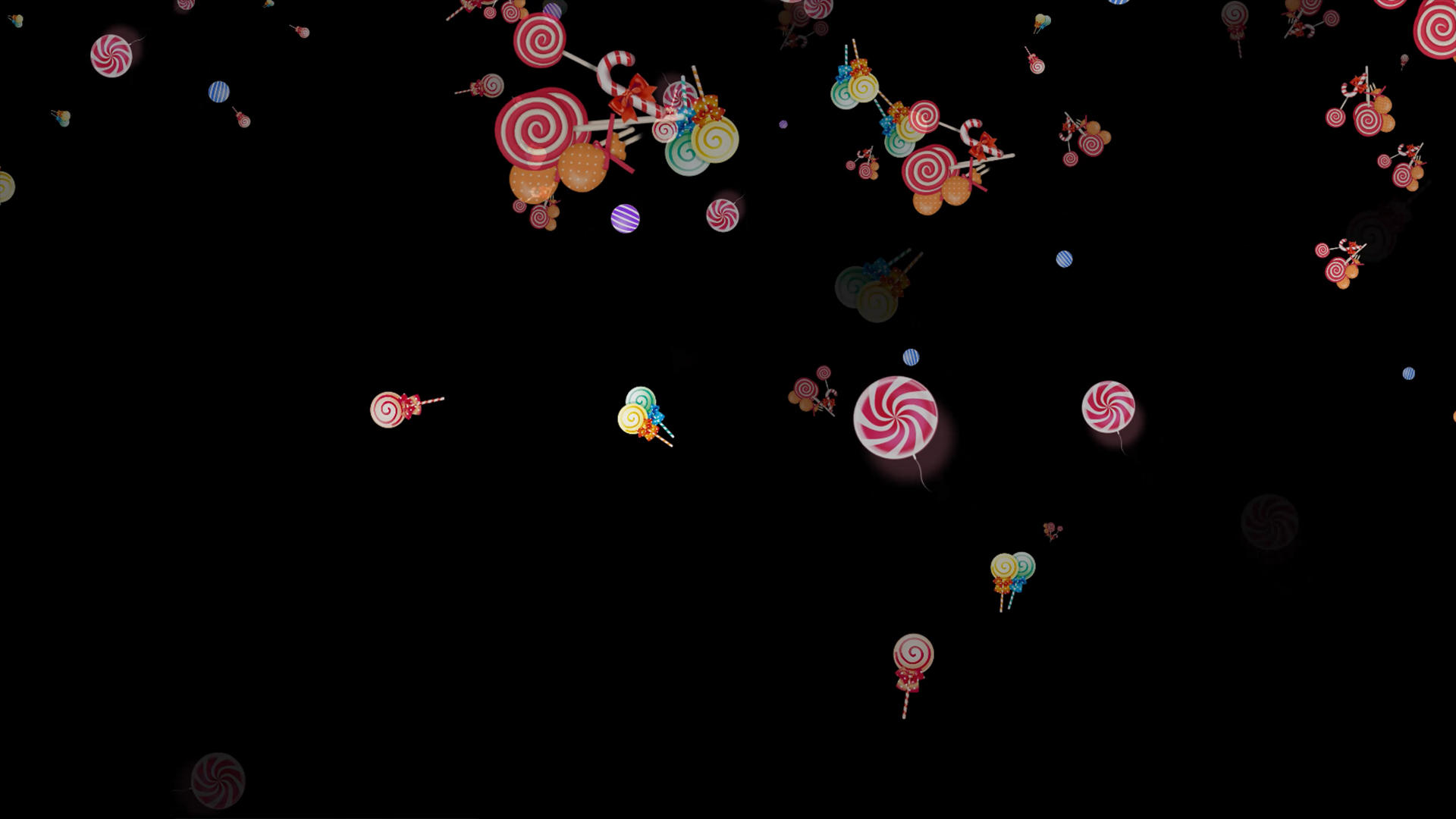 4K糖果落动画元素带通道视频的预览图