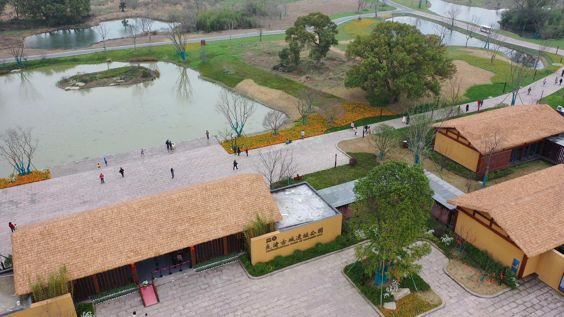 4K高清航拍世界遗产名录之良渚古城遗址视频的预览图