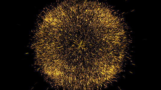 绚丽金色粒子爆散迸发视频的预览图