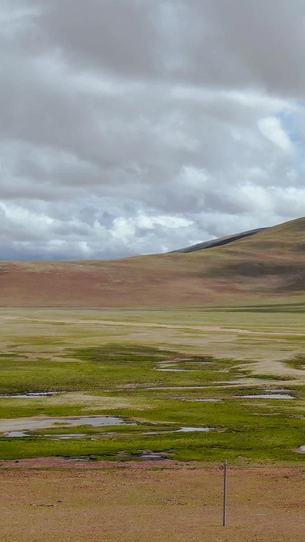 拍摄西藏阿里地区高原地貌和放牧羊群视频视频的预览图