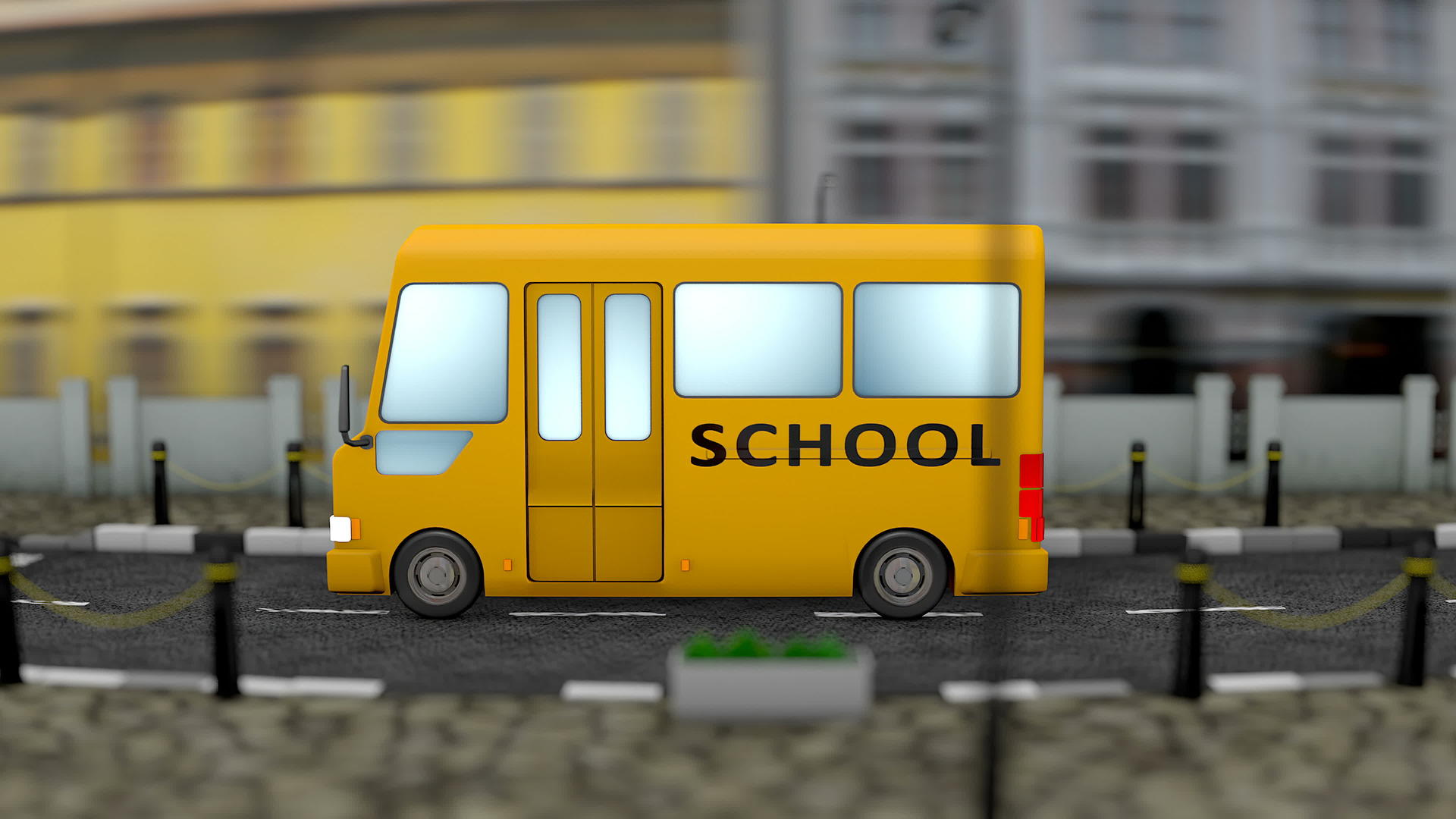 校车镇背景视频的预览图