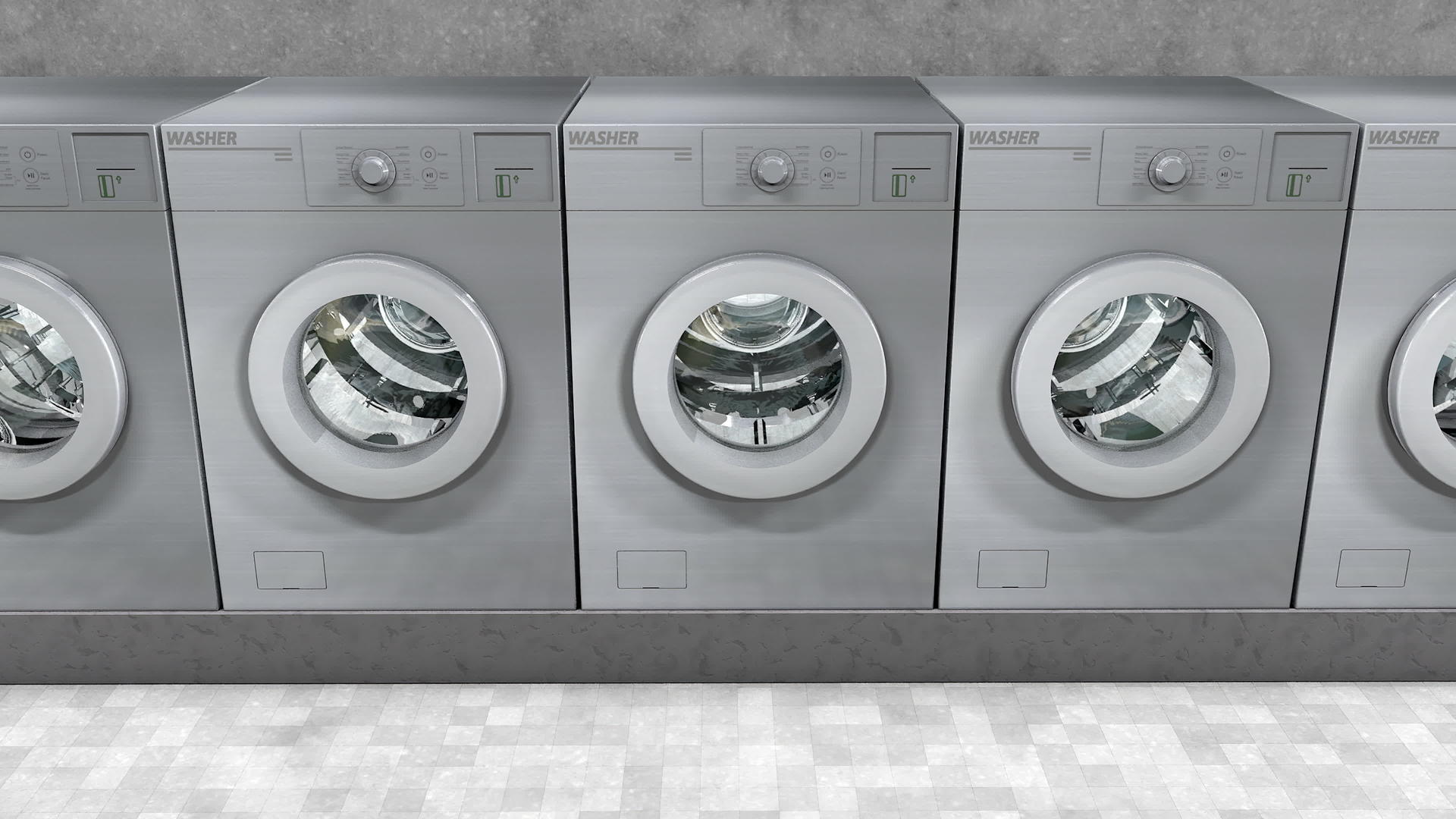 公共洗衣机动画视频的预览图