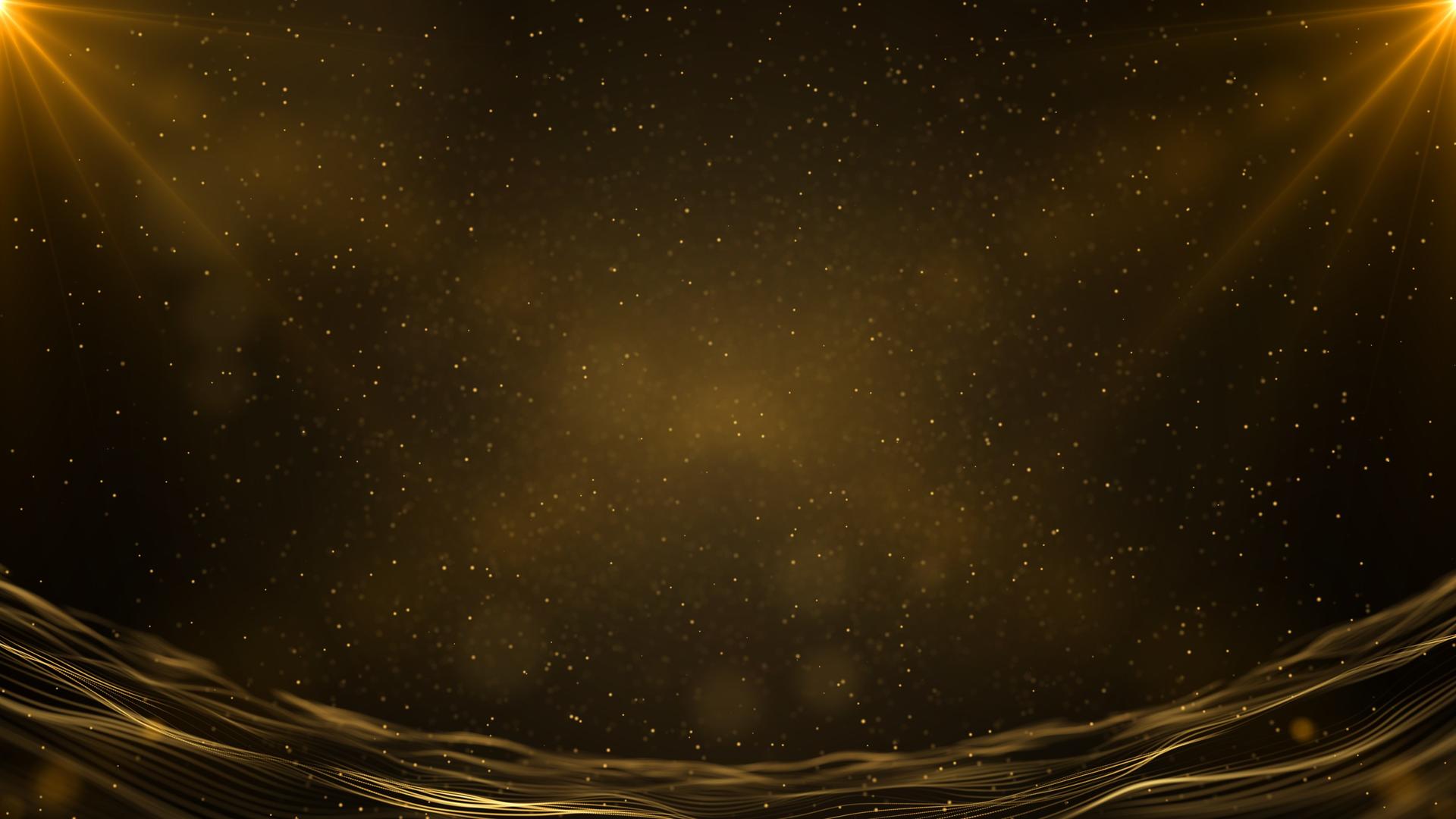 4k粒子灯光金色背景视频的预览图