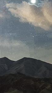 星空延时新疆山峰星空视频的预览图