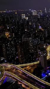 上海浦西夜景航拍视频的预览图