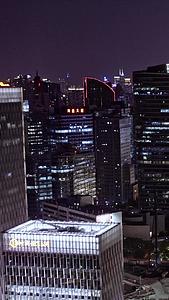 陆家嘴商务区夜景视频的预览图