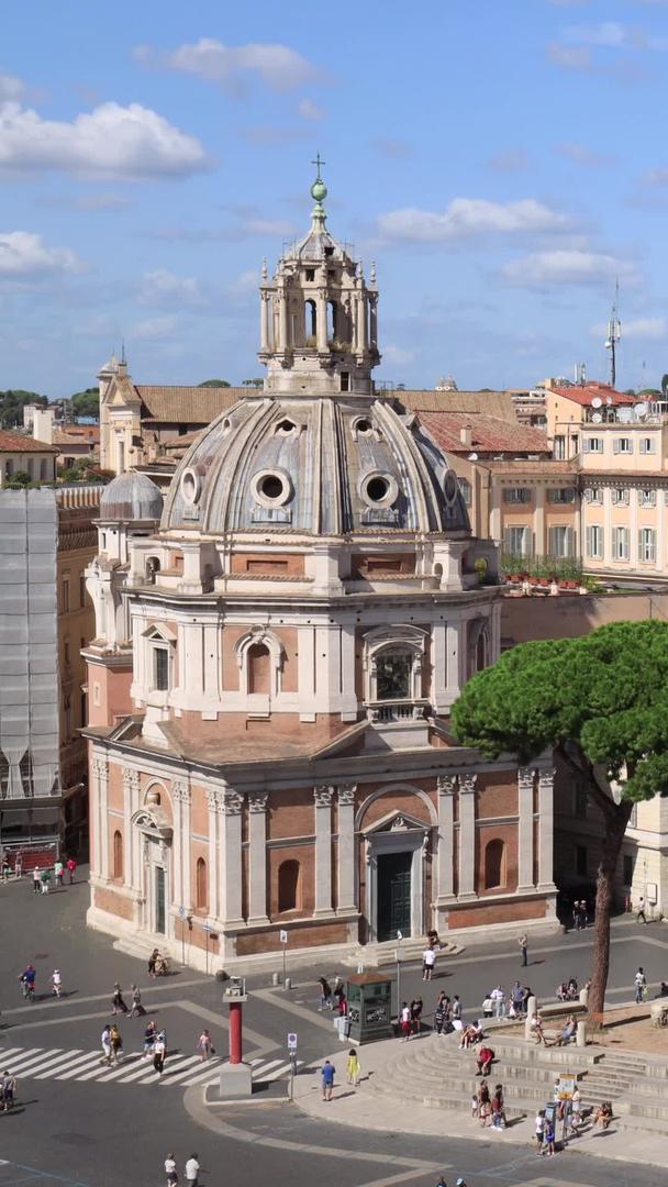 意大利城市古罗马建筑延时视频视频的预览图
