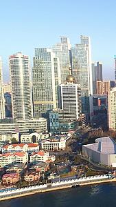 青岛浮山湾高楼及五四广场航拍视频的预览图