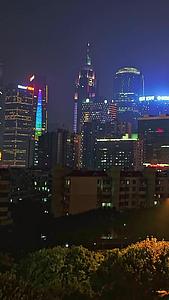 广州城交通夜景航拍视频的预览图
