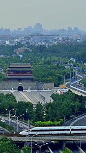 北京永定门高铁和谐号动车组视频的预览图