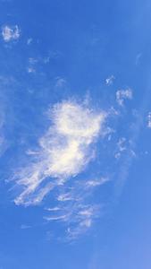 晴空蓝天白云变化视频的预览图