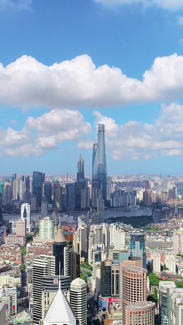 上海陆家嘴城市风光航拍视频的预览图