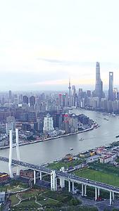 上海南浦大桥航拍日景视频的预览图
