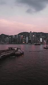 香港维多利亚港夜景延时视频的预览图