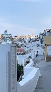 希腊著名海岛圣托里尼费拉小镇实拍视频视频的预览图