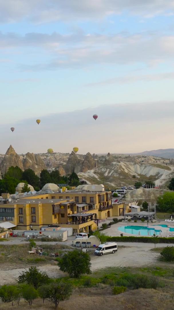 航拍土耳其浪漫酒店实拍视频的预览图