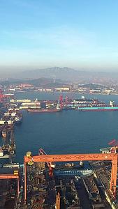 青岛大造船基地航拍视频的预览图