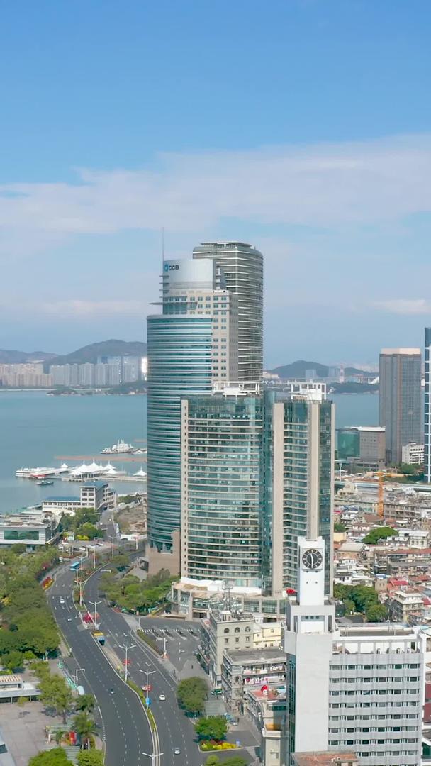 厦门海滨城市航拍视频的预览图