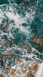航拍60帧升格淡淡的海水唯美视频视频的预览图