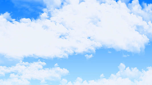 4k蓝天白云天空动画背景视频的预览图