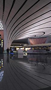 北京大兴国际机场内景延时视频视频的预览图