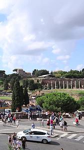 罗马古建筑罗马斗兽场延时视频视频的预览图