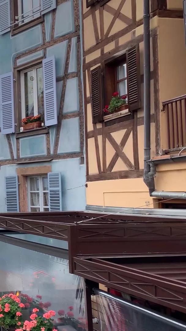 欧洲法国旅游城市斯特拉斯堡老城实拍视频视频的预览图