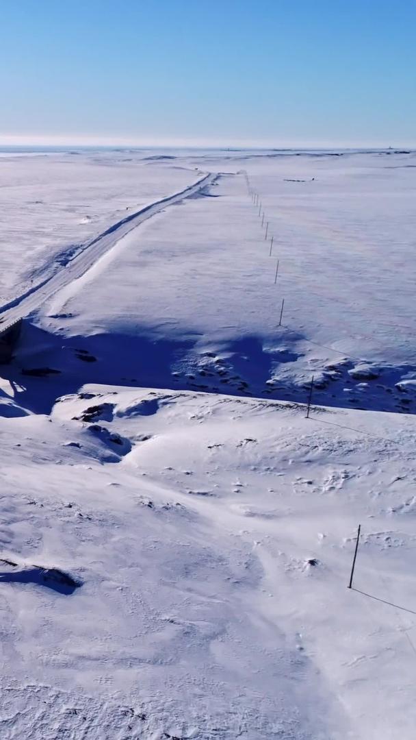 新疆雪天公路视频的预览图