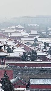 北京故宫博物院雪景视频的预览图