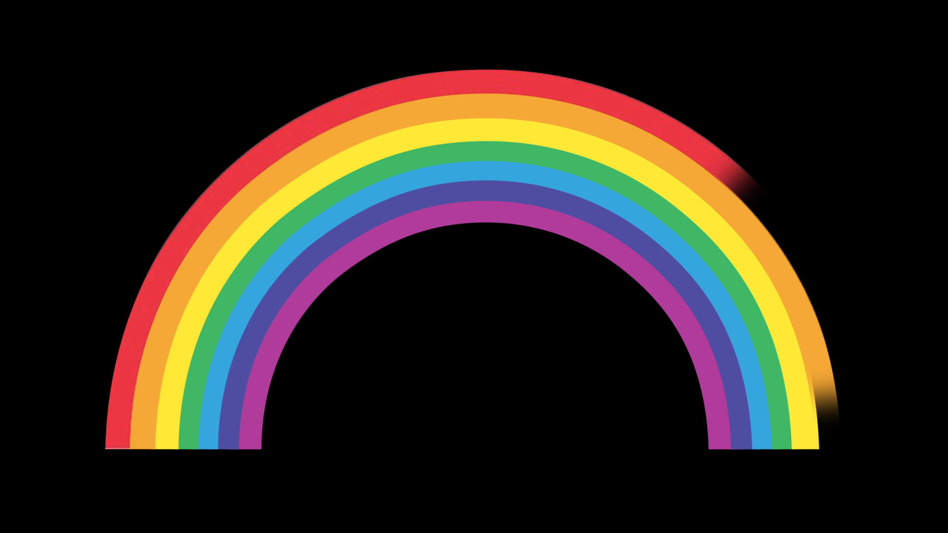 通道卡通彩虹元素视频的预览图