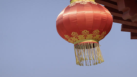 中国传统文化元素红色的灯笼4K视频合集视频的预览图