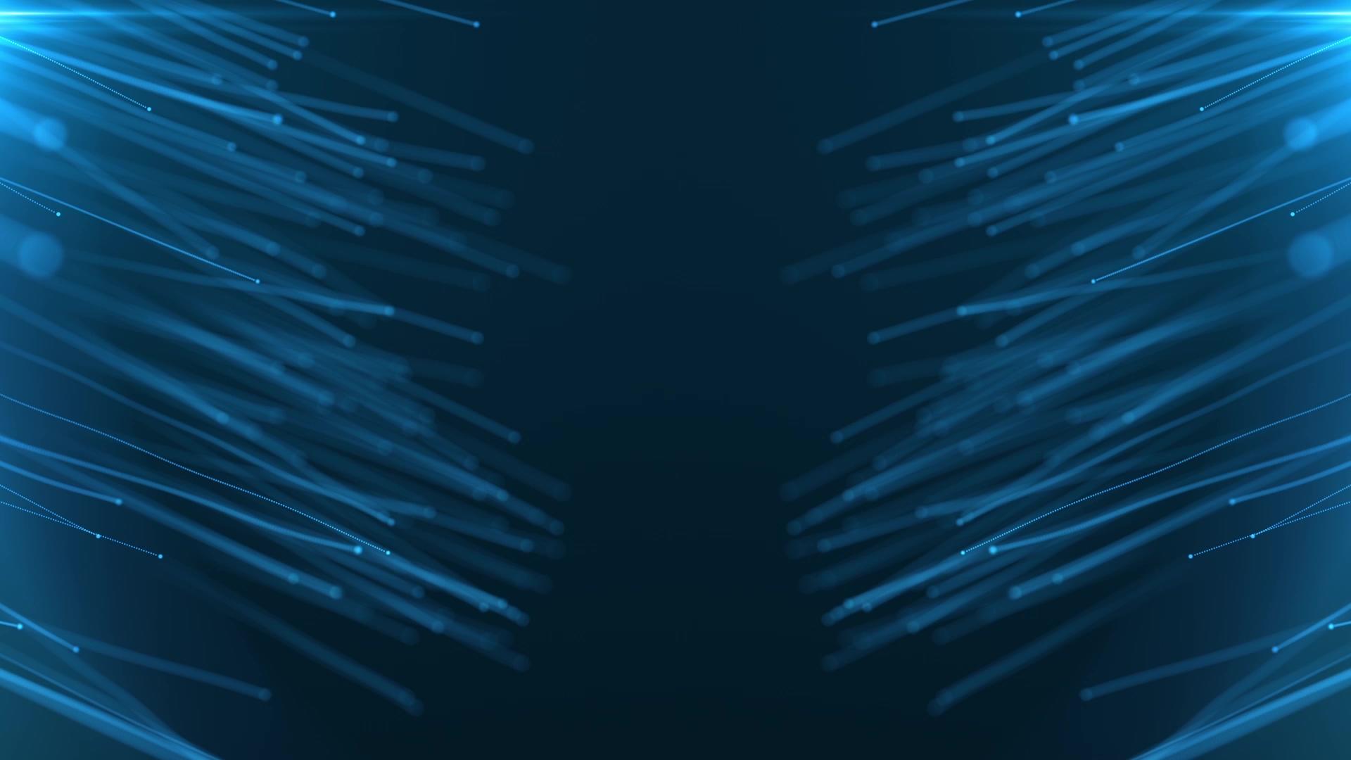 蓝色粒子线条背景视频的预览图