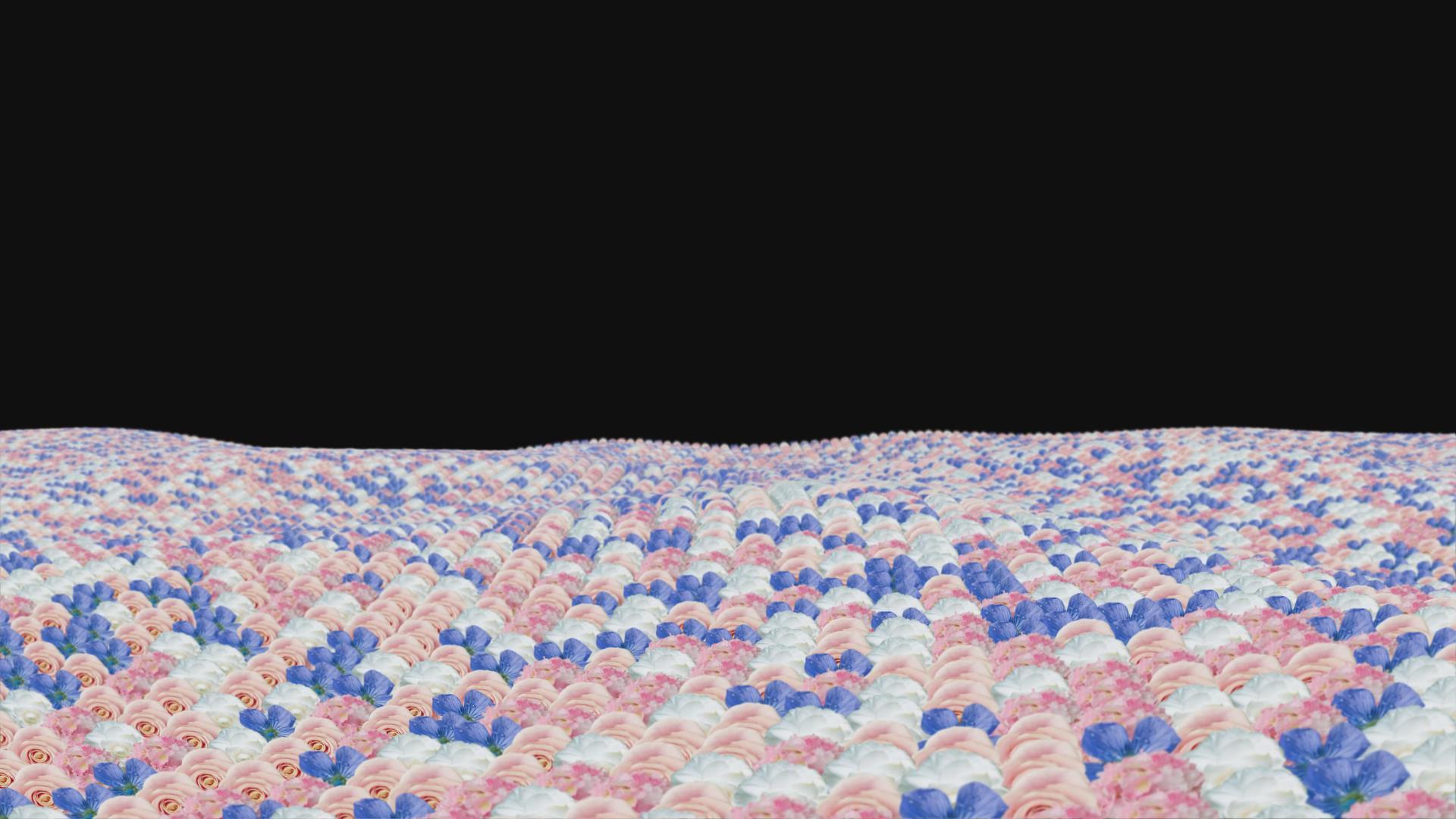 花海波浪背景元素视频的预览图