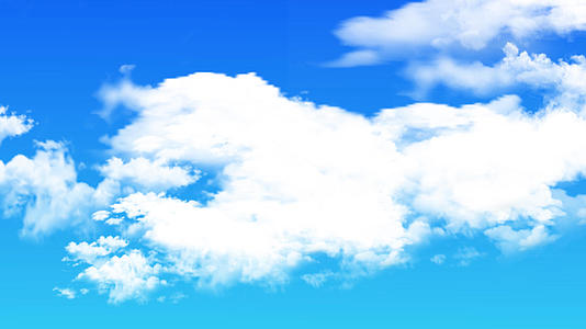 4k蓝天白云动画背景视频的预览图