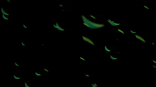 粒子竹叶飘落动画元素带透明度视频的预览图