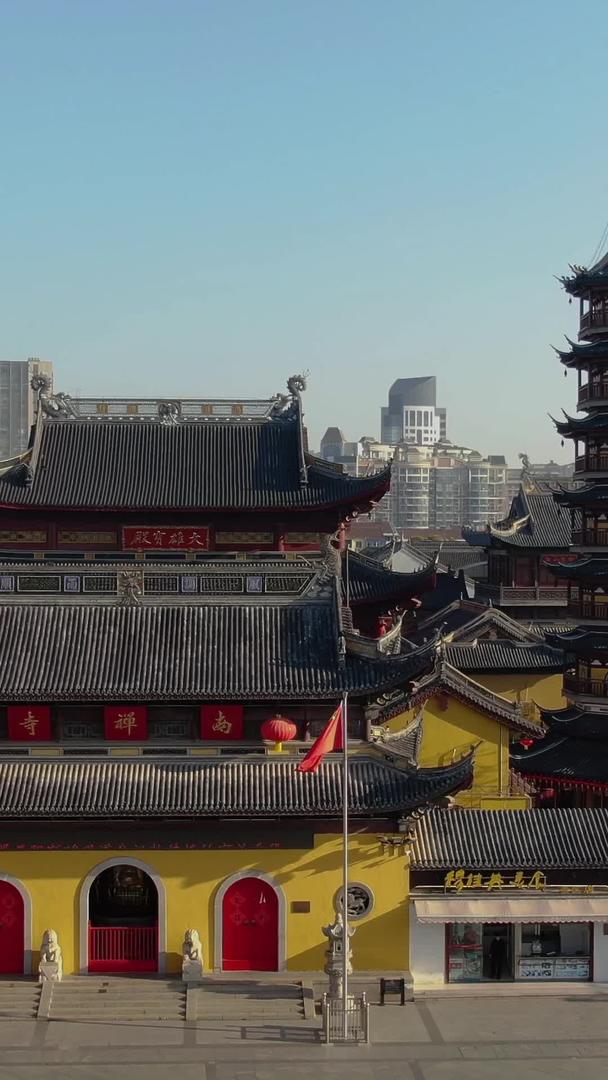 无锡南禅寺航拍4A景点视频视频的预览图
