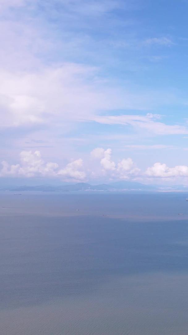 珠海海边城市风光珠海航拍港珠澳大桥材料视频的预览图