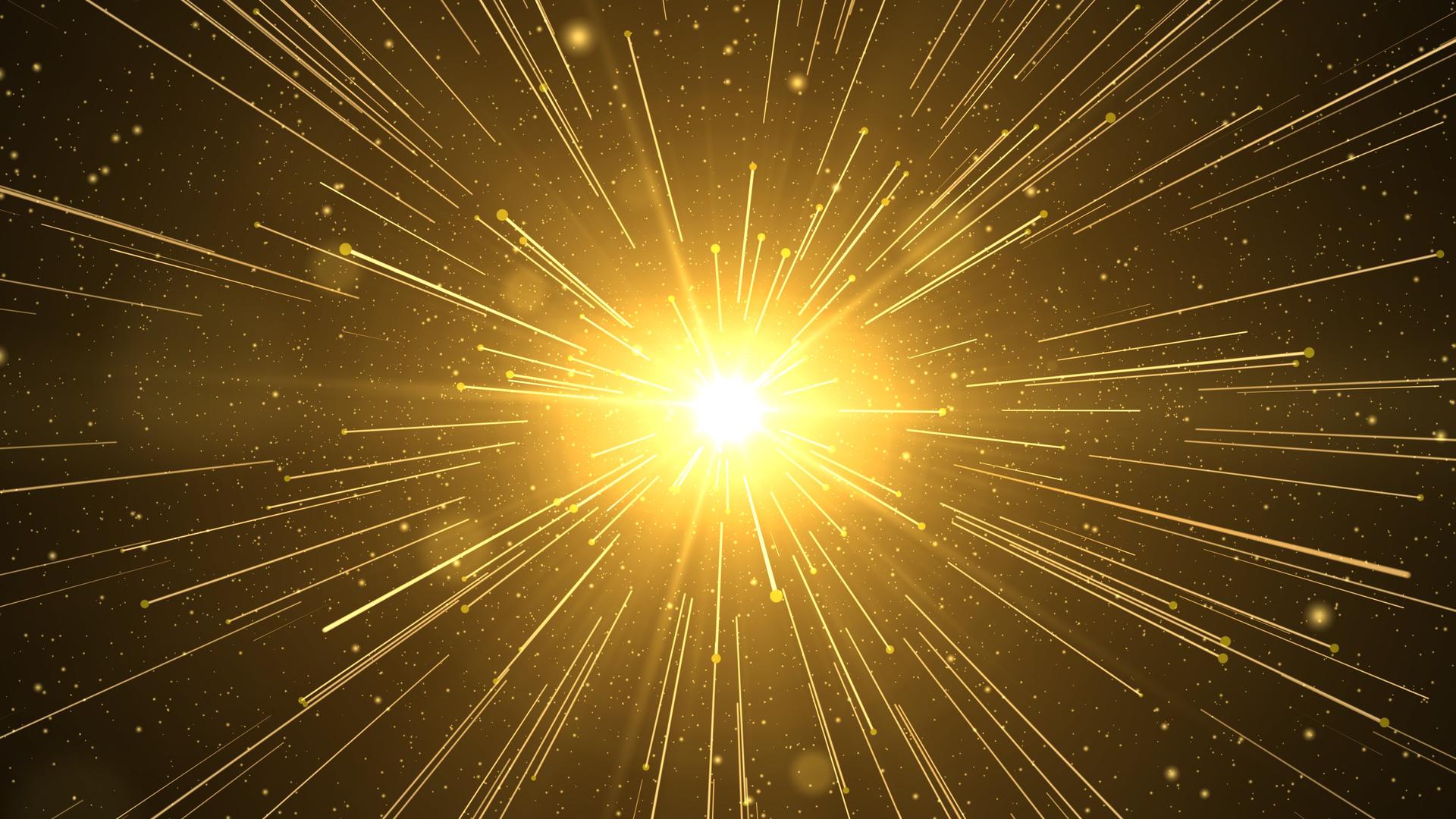 4k金色粒子星空穿行视频的预览图