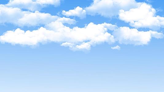 清新天空白云背景4k视频的预览图