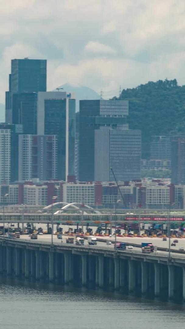 深圳沿江高速城市基础设施轨道交通车流视频的预览图