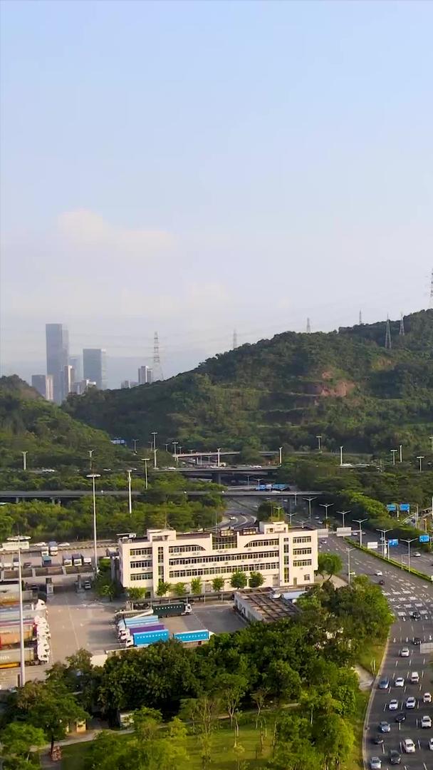 梅林关福田区城市深圳市全景视频的预览图