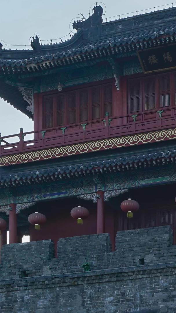 资料延时摄影湖北荆州古城墙历史遗址视频的预览图