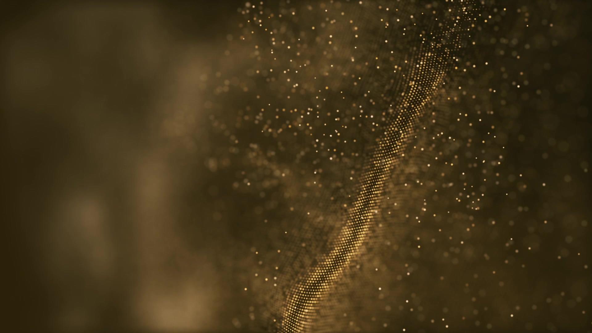 金色抽象粒子年会视频的预览图