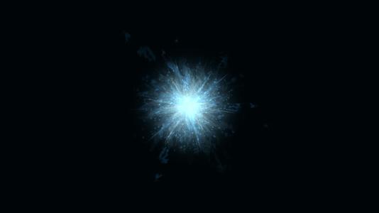 蓝色光效粒子带通道素材视频的预览图