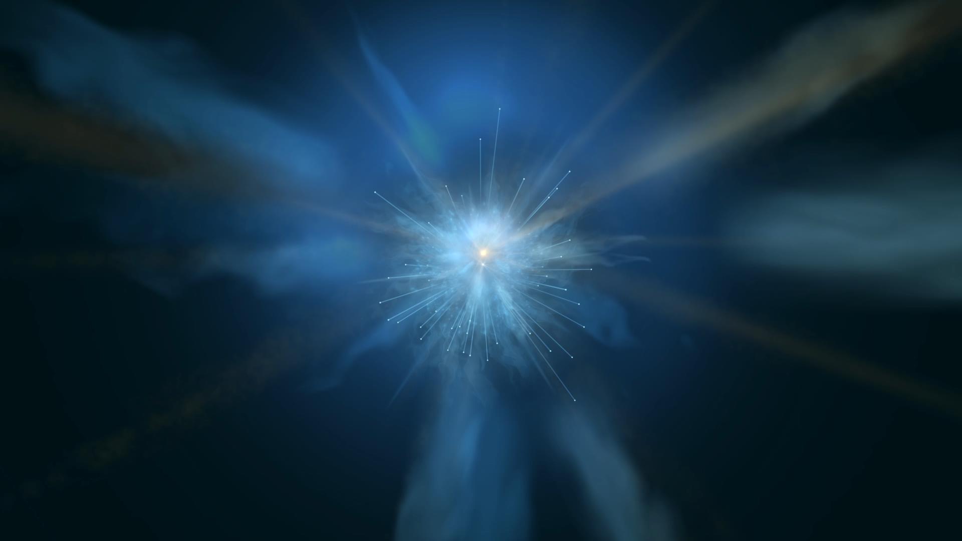 唯美动态光束粒子视频的预览图