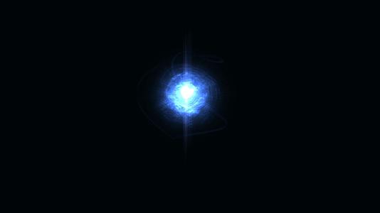 蓝色粒子光效带通道素材视频的预览图