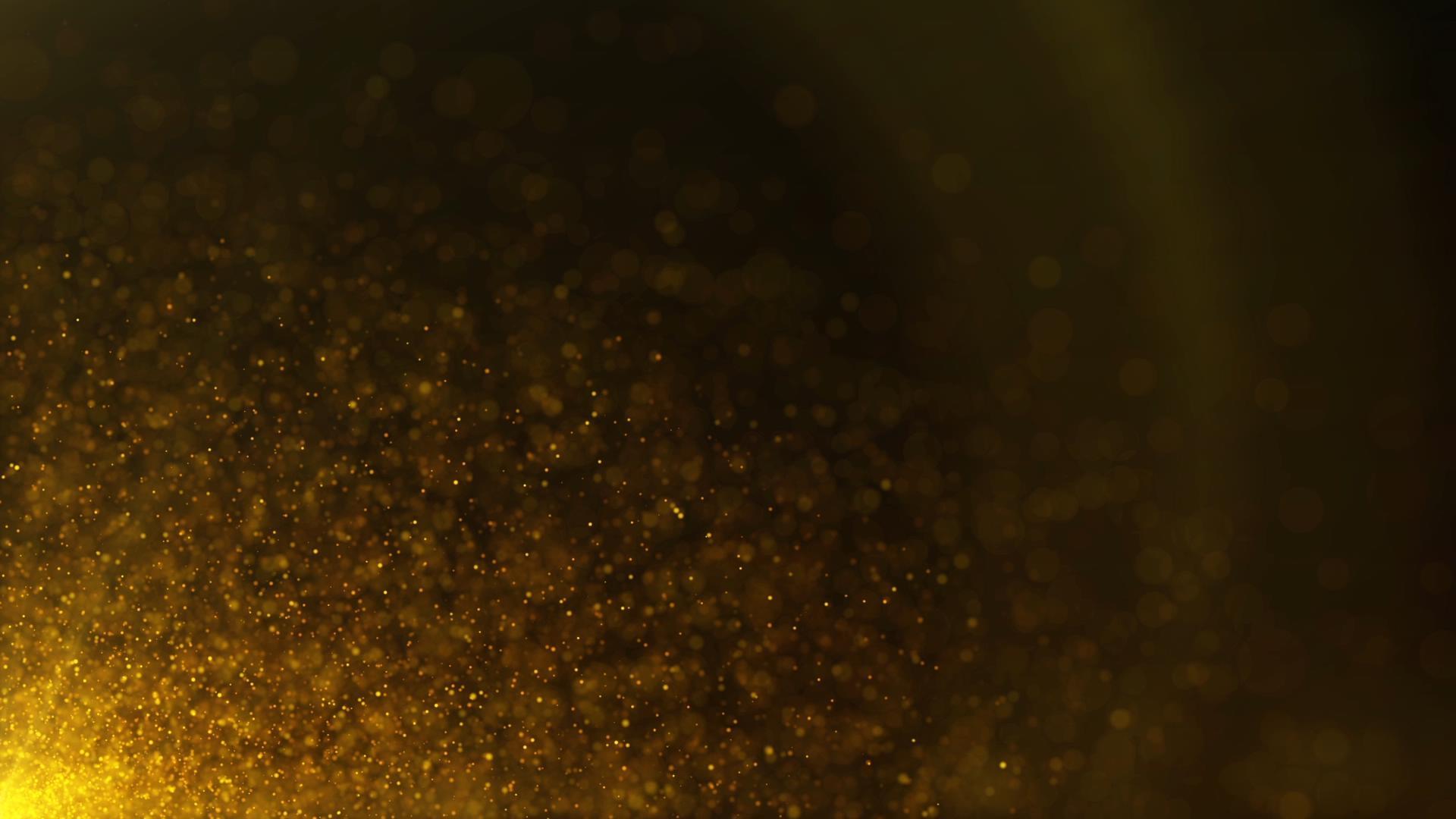 金色唯美动态粒子背景视频的预览图